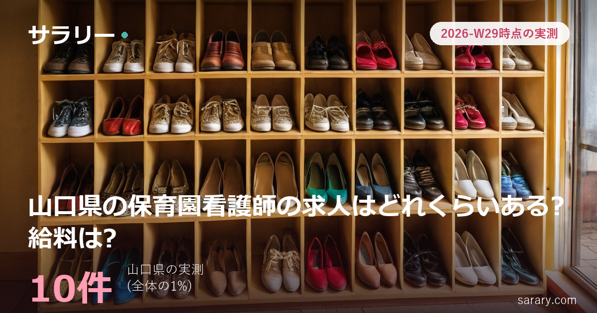 山口県の保育園看護師の求人はどれくらいある?給料は?