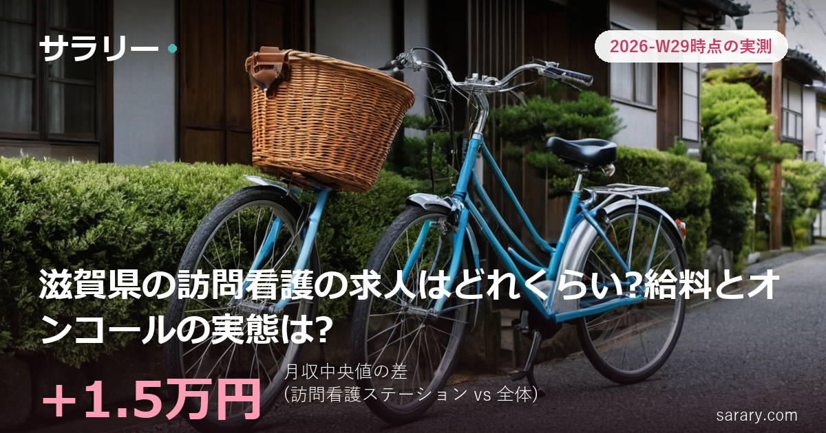 滋賀県の訪問看護の求人はどれくらい?給料とオンコールの実態は?